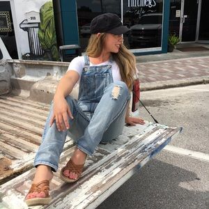 Women’s Torn Overalls